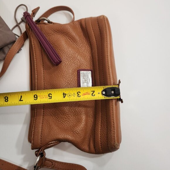 Radley London Brown Leather Crossbody Purse w/ Dust Bag - Picture 13 of 14